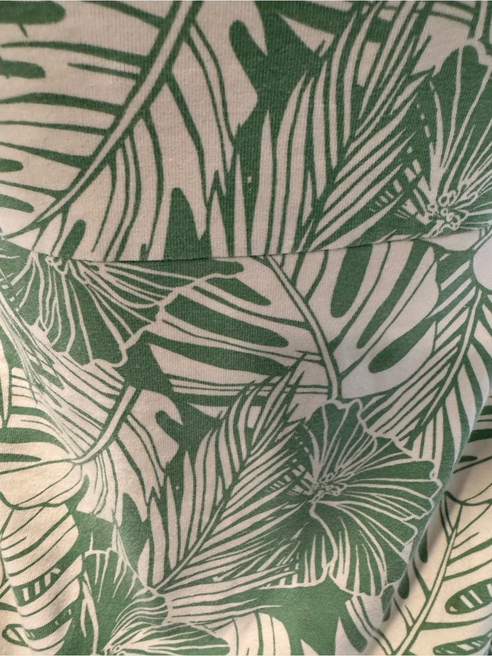 Pact Organic Cotton Green and White Leaf-Print Midi Dress - Picture 8 of 8
